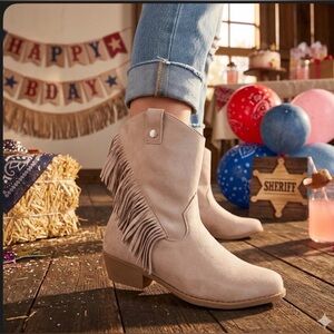 Justice Girl Cowgirl Western Boots size 3